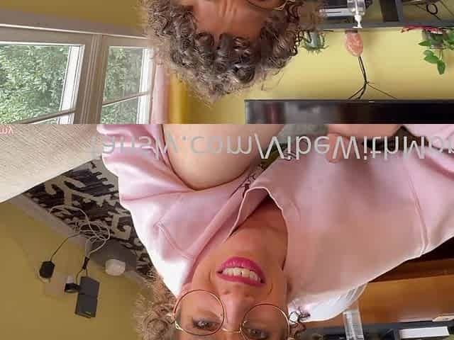 Curly brunette cougar milf shares sensual pov blowjob