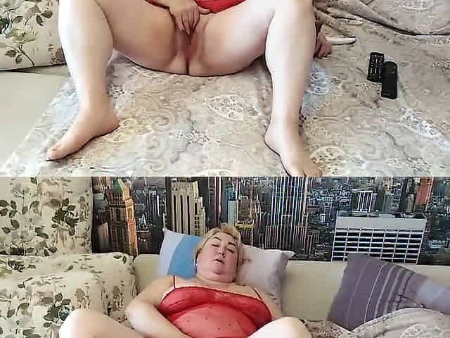 Masturbating a large moist twat