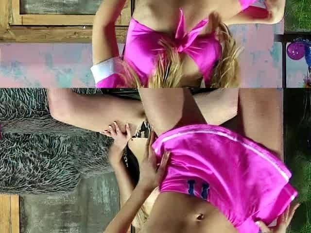 Teen Lesbians Masturbating Together