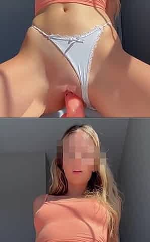 Welcome to your front row seat to my dildo riding show!