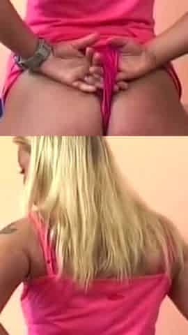 Mature Blonde Fingers Sloppy Wet Pussy to Clenching Orgasm