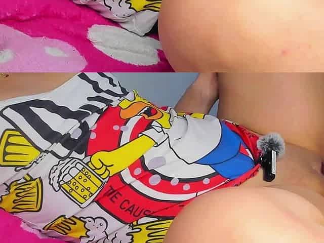 Look How My Stepbrother Touches Himself with My Pussy so Wet
