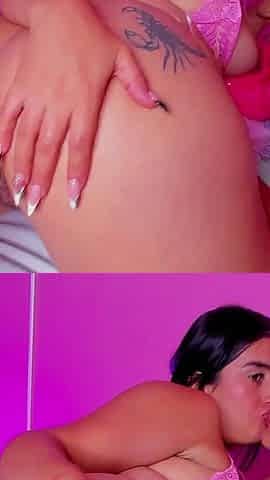 Riding Double Dildo Like a Pro