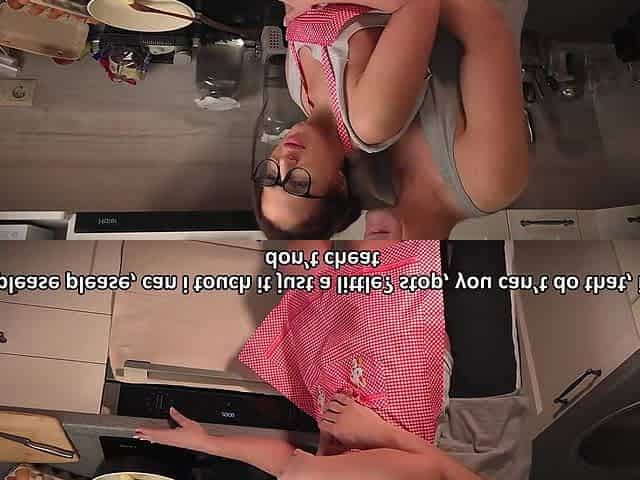 Demure Tradwife Cooks Dinner While Cheating With Husbands Best Friend In The Wrong Hole Hi To Husband!