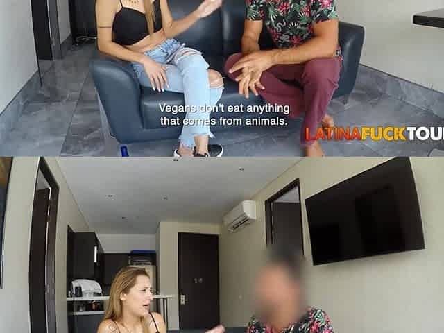 Cute Latina College Girl Swallows Cum After Rough Fuck!