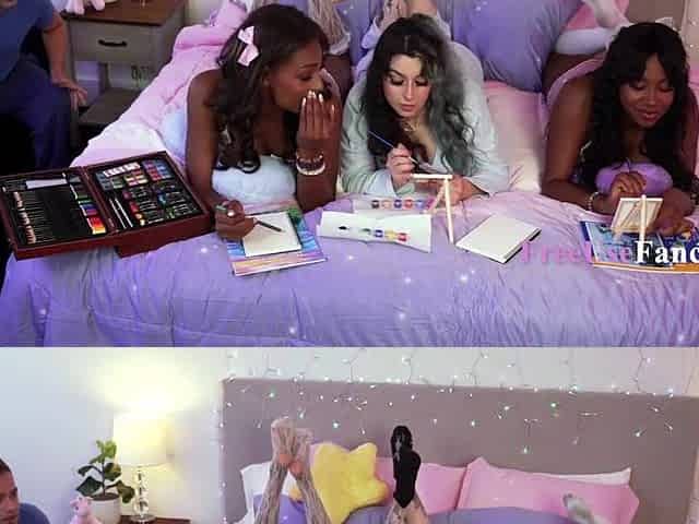 Sleepover Teasing Leads To Vagina Lovely