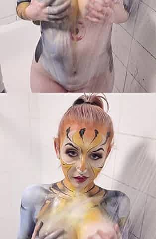 Thundercats Tygra Body Paint Shower Removal