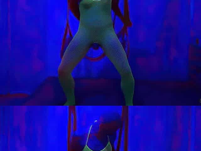 Sex Swing Dream in neon stocking