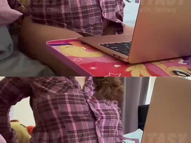 Horny Filipina Pinay Girlfriend Showing Her Big Juicy Tits and Hairy Pussy After Attending Online Class