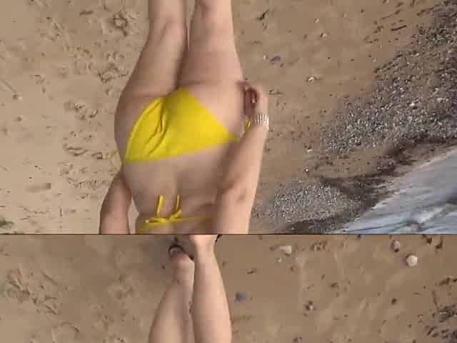 My Beach - yellow bikini