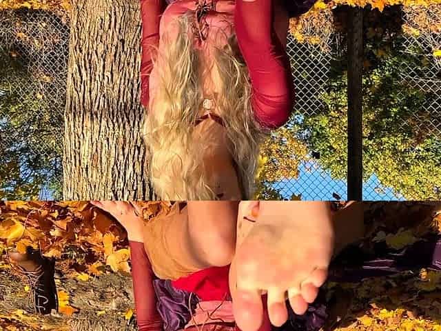 Maitresse Madelines solo foot fetish POV