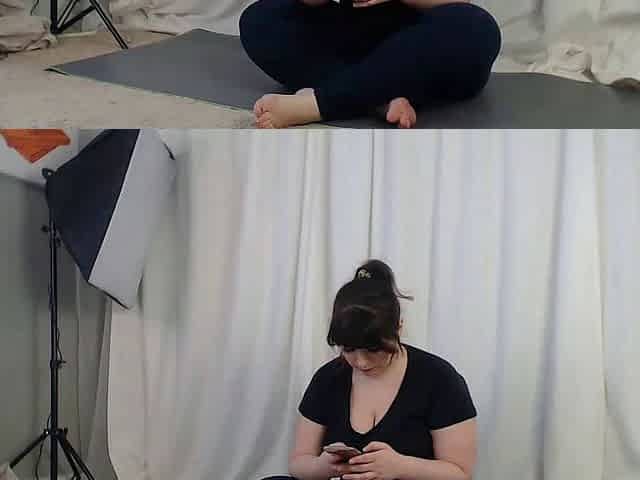 Amateur striptease and Solo masturbation