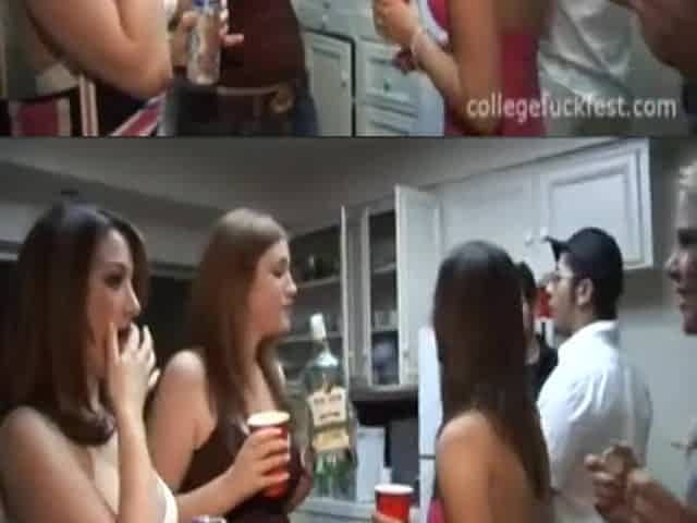 Coed teen wench bangs in front of everybody