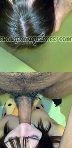 Throat fucked blowjob fetish babe
