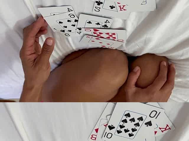 Stepmom Plays Strip Poker and Gets Cum on Her Tits