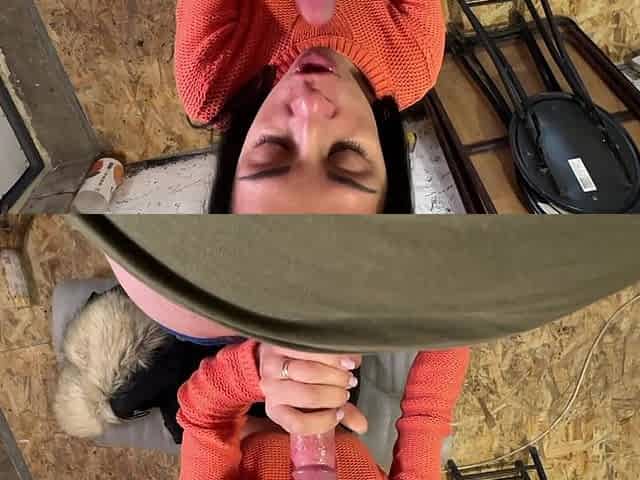 Step Mom Unexpected Suck Step Son Construction Worker?! He Cum in Mouth