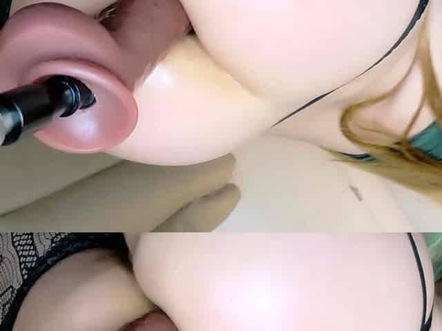 Big white ass in the bathroom masturbating with toy