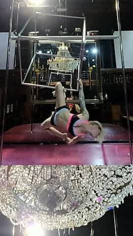 Blonde teen in solo action with her pussy