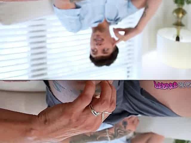 Give it to me, stepson! I'm sure your c dick is hard now!