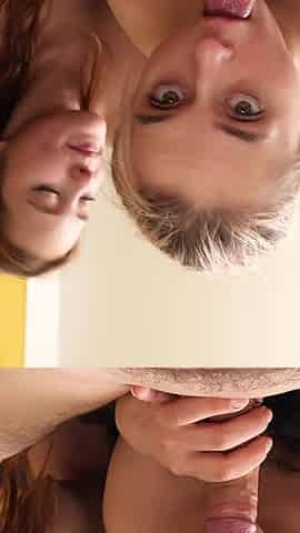 Classmates Turned Study Session Into Threesome Sharing One Cock Deep