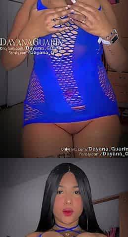 Breasty large butt Colombian uses her stepsister's large sex-toy - Tiktoker