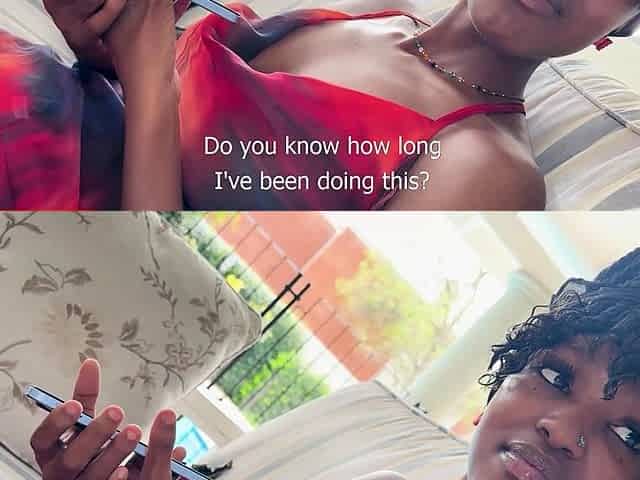 This 18YO EBONY WAITRESS got FACE FUCKED