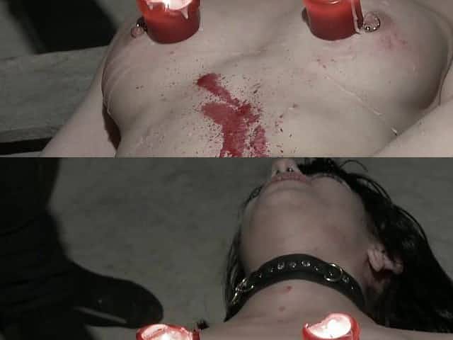 Aroused teen endures merciless BDSM orgasms