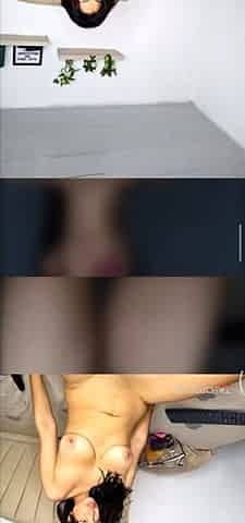 Brunette solo masturbation on webcam