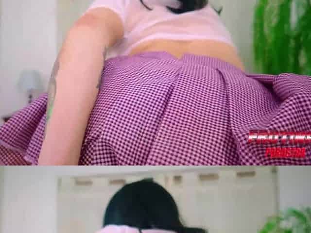 Horny college beauty gives her booty and snatch to the college man