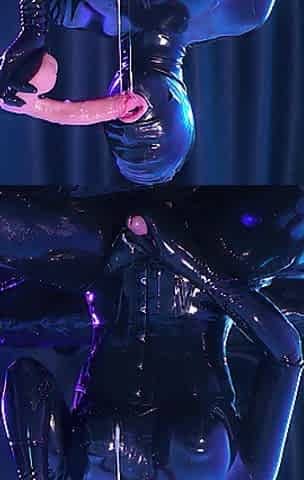 Rubber Doll Femboy Enjoying Obscene Deepthroating