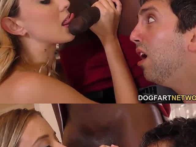 Haley Reed Humiliates Cuckold With 2 Ebony Studs