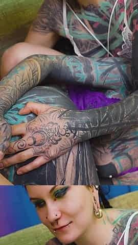 2 Heavy Tattoo Girls Get Ass Fucked by a Big Dick