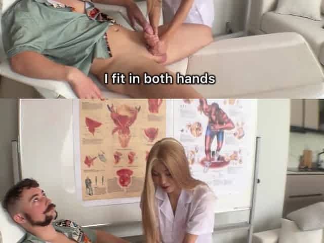 Cute Oriental angel touches a penis for the 1st time and I screw her hard