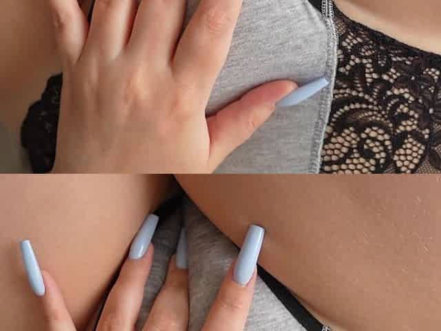 Pushed Her Wet Panties Aside and Fucked Her Tight Pussy Close up