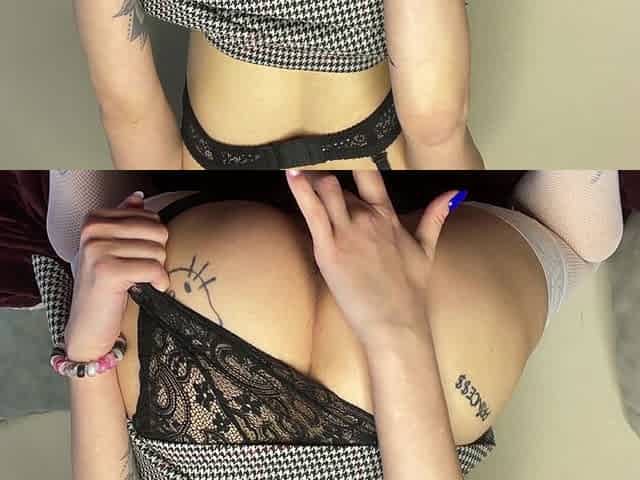 Brunette Fingering Dildo After Studying