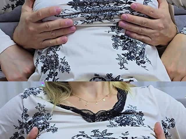 Intimate Play with Puffy Boobs and Nipple Sucking