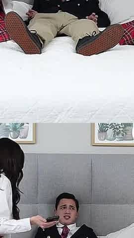 Stepbro Gets Caught Watching Porn by His Horny Stepsisters and Ends up Fucking Their Little Pussies