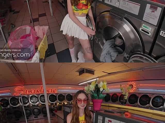VR Bangers: Slim Ginger Playgirl Bangs In The Laundry Room