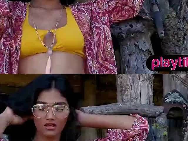 Skinny hawt Oriental mother I'd like to fuck undresses undressed outdoors to flaunt merry titties
