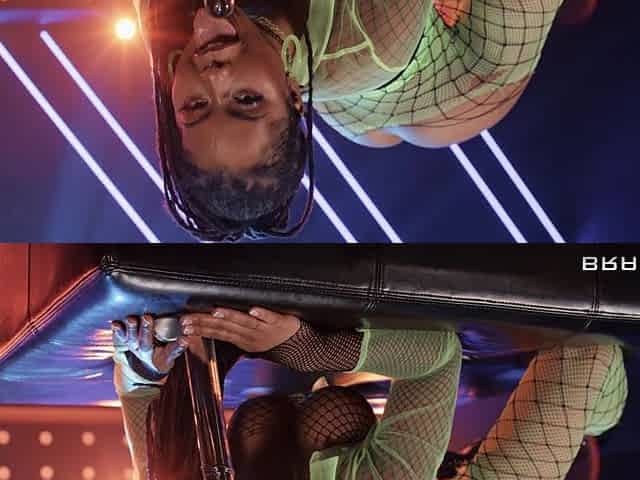 Kira Noir is preparing her anus for an action with dildo