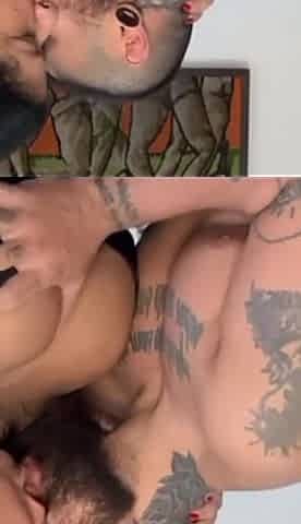 Kissing and Sucking the Breasts and Belly of the Big, Sexy Woman