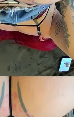Talking to the Cuckold and His Friend Fucking Me and Cumming Inside My Pussy.