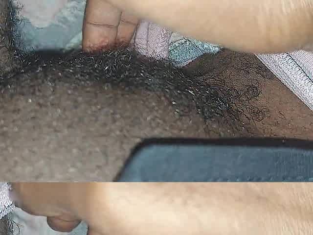 Playing with my soaked hairless vagina