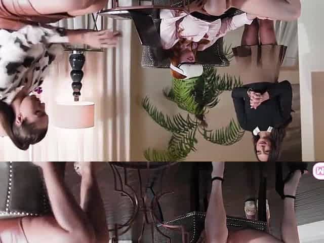 Ginger mother i'd like to fuck has ding-dong double penetration VR experience