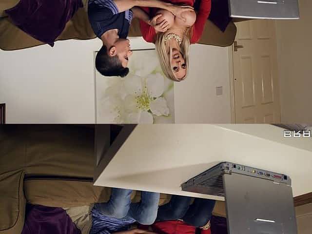 Boy blocked and fucked hard with sexy stepmom Rebecca Moore