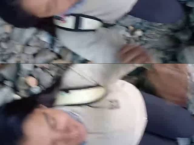 Public Blowjob at Glacier - Amateur Babe Caught in the Cold