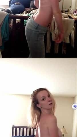 Ginger Young Selfie Girl Stripping