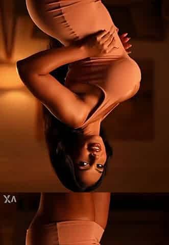 Lalin girl brunette hair with large butt and breasts - AI generated