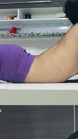 Skinny Brunette Blowjob, Footjob and Anal Sex!