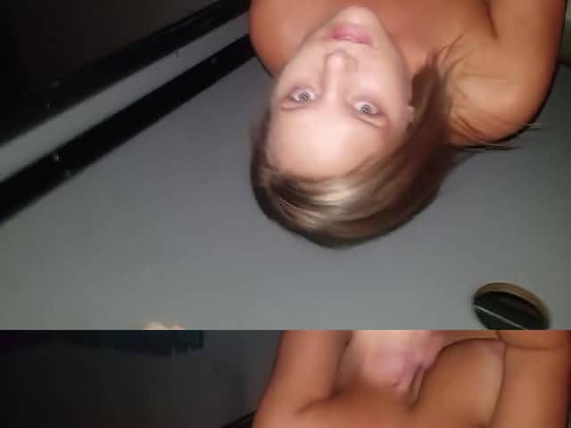 Hot blonde always wanted to experience a glory hole and facial cumshot
